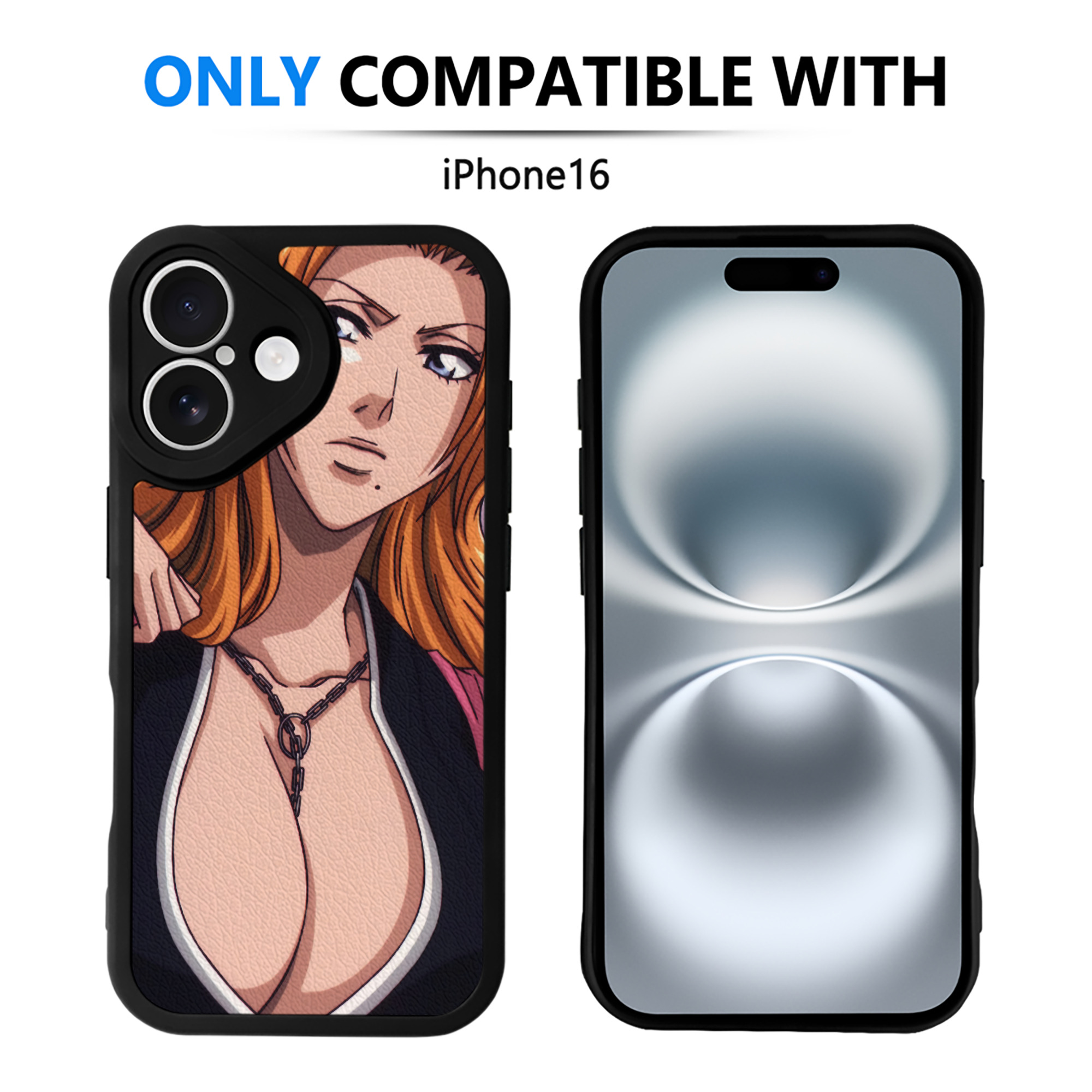 （画像用） ブリーチ BLEACH 【iPhone 16シリーズ対応】シリコンスマホケース（レザー調） 材質：シリコン
